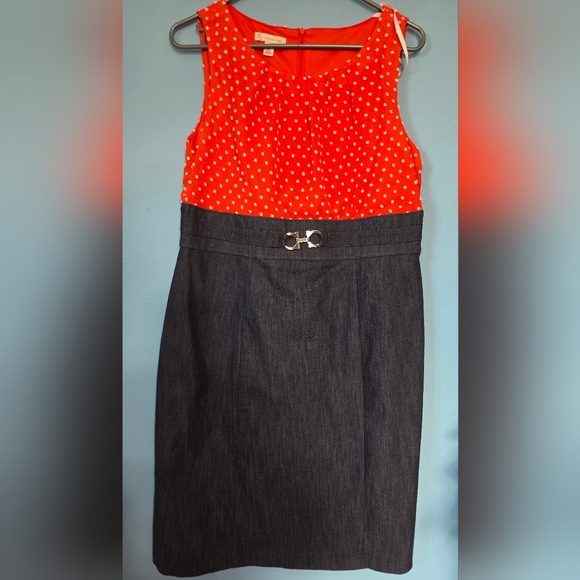 Db Studio Dresses & Skirts - Vintage Size 12 Dress With Belt And Denim Skirt 60's Y2K 70's